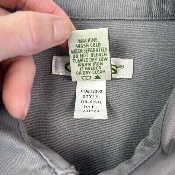 ORVIS Cotton Canvas Barn Jacket womens M Gray Chore Minimalist Capsule - Picture 8 of 9